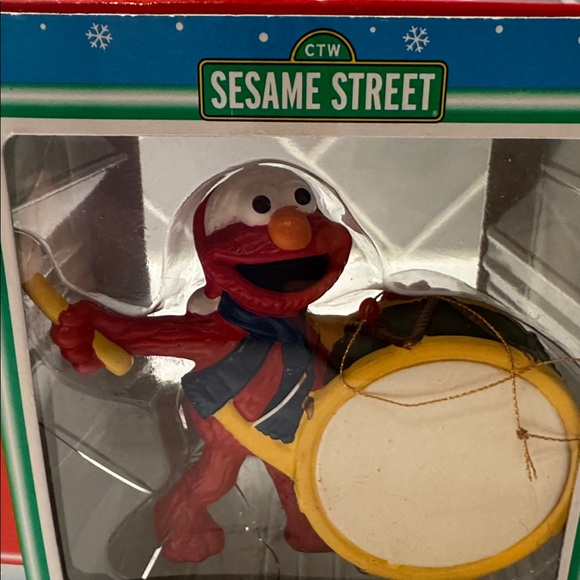 Sesame Street Drumming Elmo Christmas Ornament EUC in original packaging - Picture 2 of 4